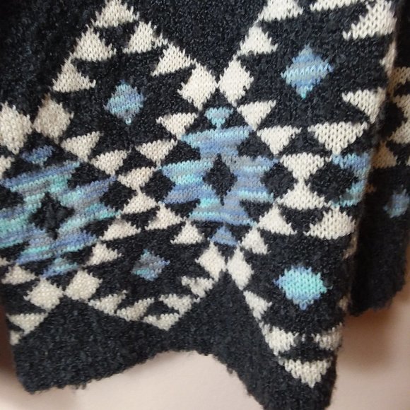 Love On A Hanger Open Front Cardigan Western Aztec Print Size Small - Picture 4 of 9